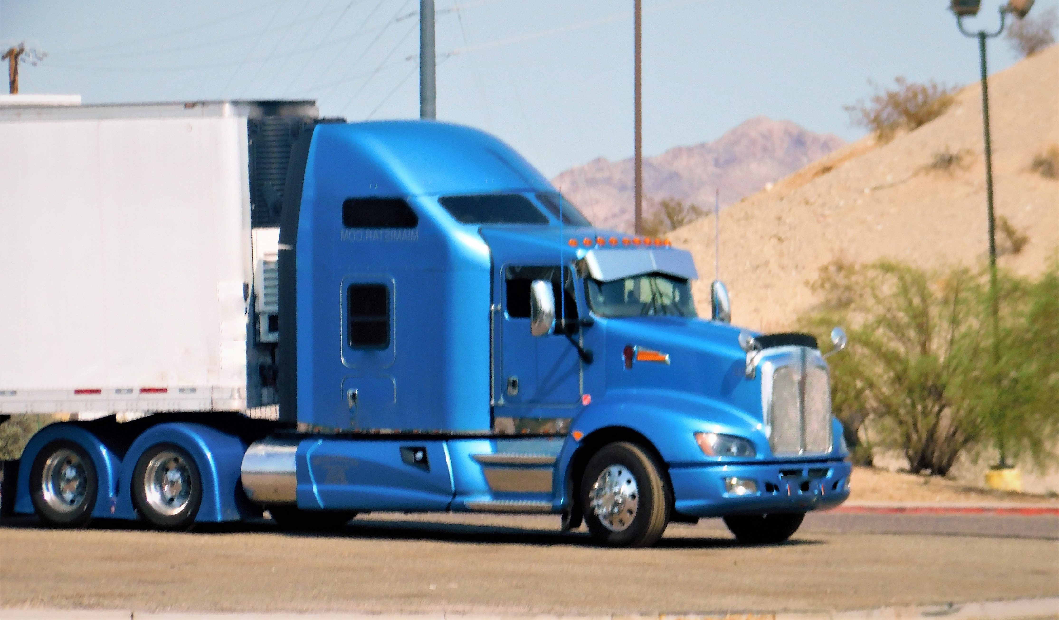 Blue Semi Truck